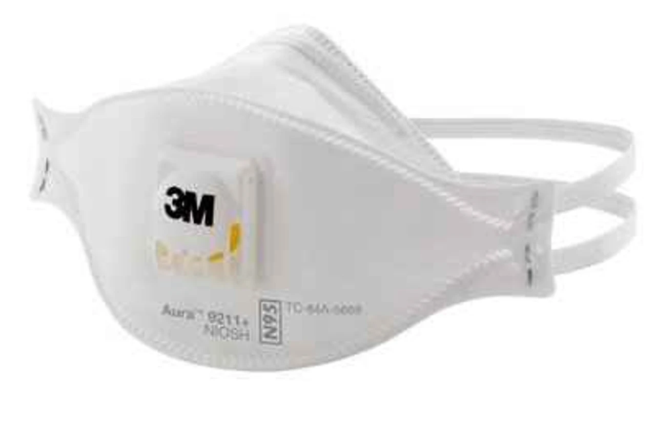 3M 9211+ Aura N95 Cool Flow Particulate Respirator - 10 Pack 5 3M 9211+ Aura N95 Cool Flow Particulate Respirator - 10 Pack - Image 3