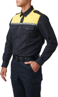 5.11 Tactical Men's Fast-Tac Hi-Vis Long Sleeve Uniform Shirt 72525 -Outdoor Life Store 5.11 tactical mens fast tac hi vis long sleeve uniform shirt 72525 72525 45109.1669245032