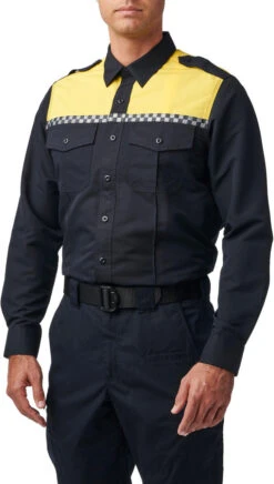 5.11 Tactical Men's Fast-Tac Hi-Vis Long Sleeve Uniform Shirt 72525 -Outdoor Life Store 5.11 tactical mens fast tac hi vis long sleeve uniform shirt 72525 72525 84742.1669245109