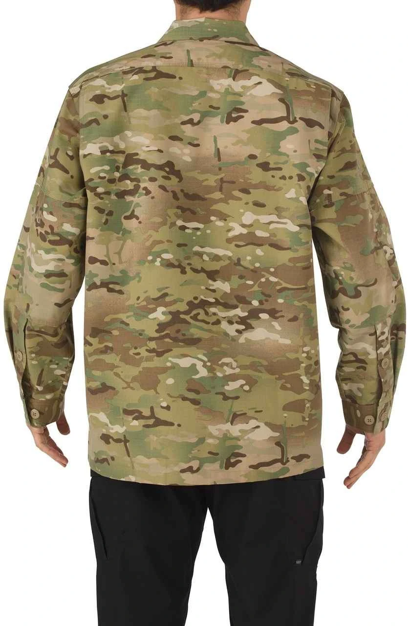 5.11 Tactical Men's Multicam TDU Long Sleeve Shirt 72013 4 5.11 Tactical Men's Multicam TDU Long Sleeve Shirt 72013 - Image 2