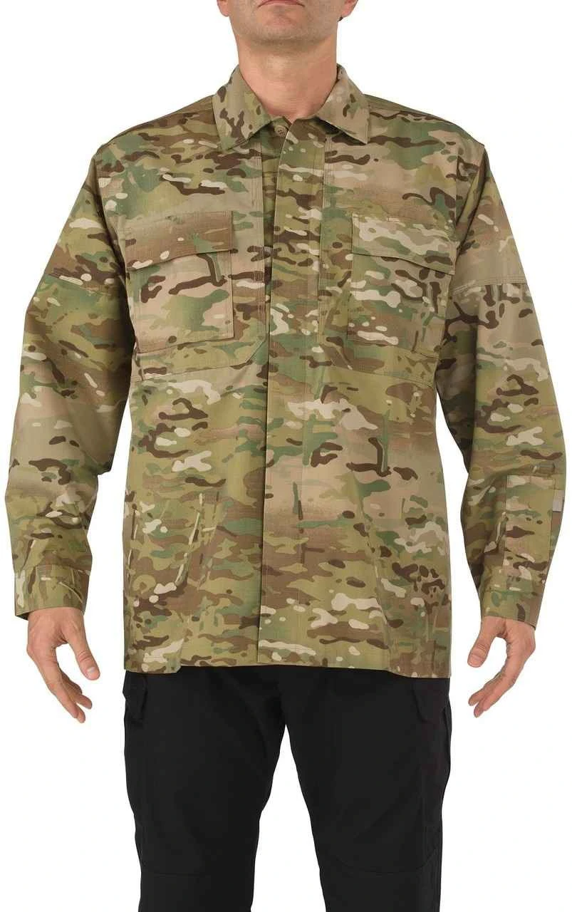 5.11 Tactical Men's Multicam TDU Long Sleeve Shirt 72013 3 5.11 Tactical Men's Multicam TDU Long Sleeve Shirt 72013