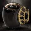 Caliber Gourmet Black And Gold Brass Knuckle Mug 1 Caliber Gourmet Black And Gold Brass Knuckle Mug -Outdoor Life Store caliber gourmet black and gold brass knuckle mug cbg m 1026 07909.1616660160