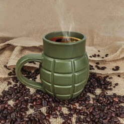 Caliber Gourmet Green Grenade Mug -Outdoor Life Store caliber gourmet green grenade mug cbg m 1043 07152.1616660172