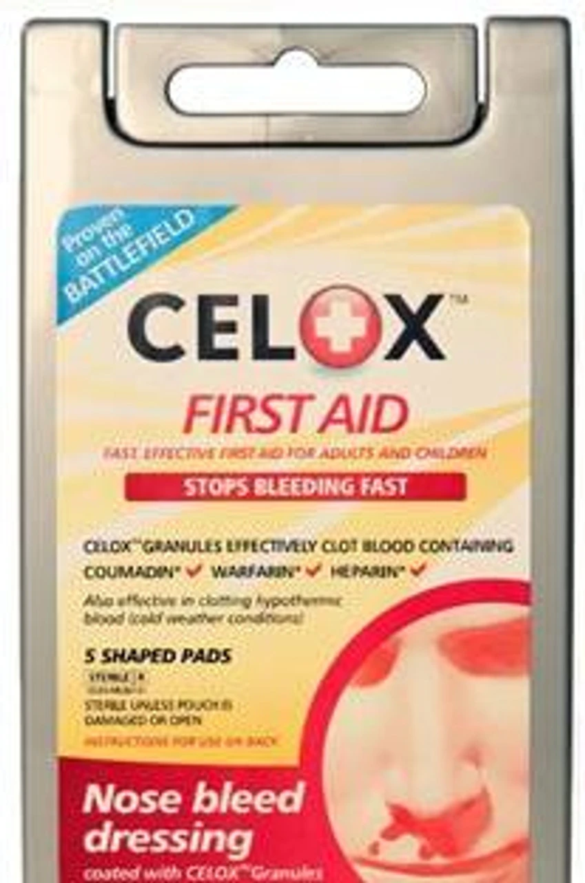 Celox Nosebleed Dressing 3 Celox Nosebleed Dressing