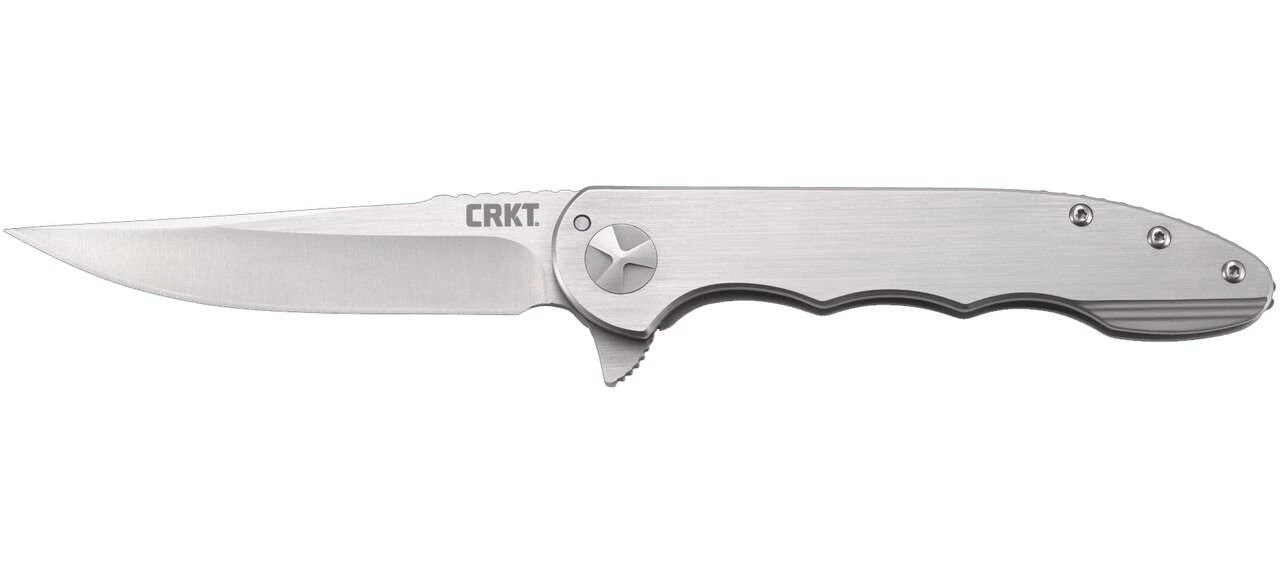 CRKT 7076 Up & At 'Em Clip Point Flipper Folding Knife 3 CRKT 7076 Up & At 'Em Clip Point Flipper Folding Knife