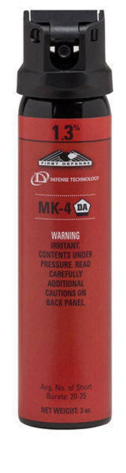 Defense Technology First Defense 1.3% MK-4 OC Aerosol -Outdoor Life Store defense technology first defense 1.3percent mk 4 oc aerosol mk4 05699.1603752645