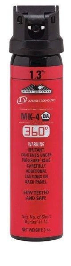 Defense Technology First Defense 1.3% MK-4 OC Aerosol -Outdoor Life Store defense technology first defense 1.3percent mk 4 oc aerosol mk4 82872.1603740545