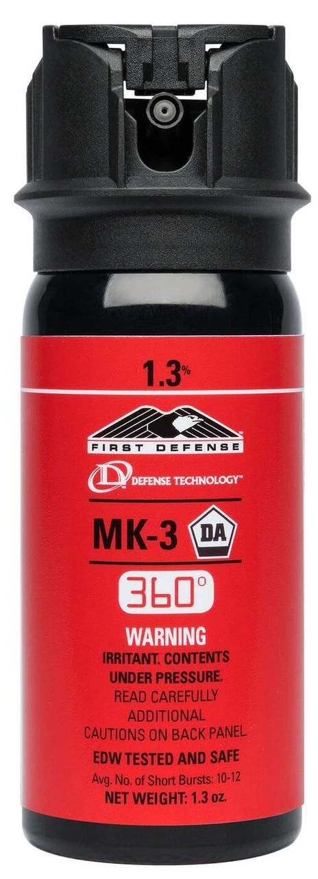 Defense Technology First Defense 360 1.3% MK-3 Gel OC Aerosol 3 Defense Technology First Defense 360 1.3% MK-3 Gel OC Aerosol