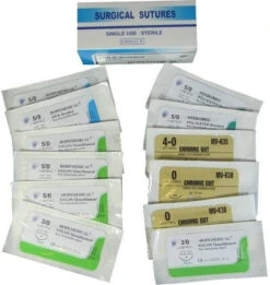 Elite First Aid Assorted Sutures (Box Of 12)