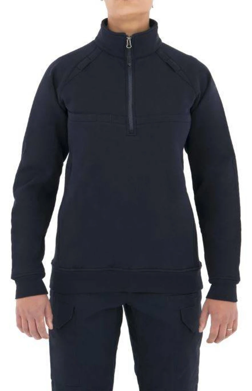 First Tactical Women's 1/4 Zip Cotton Job Shirt 128507 4 First Tactical Women's 1/4 Zip Cotton Job Shirt 128507 - Image 2