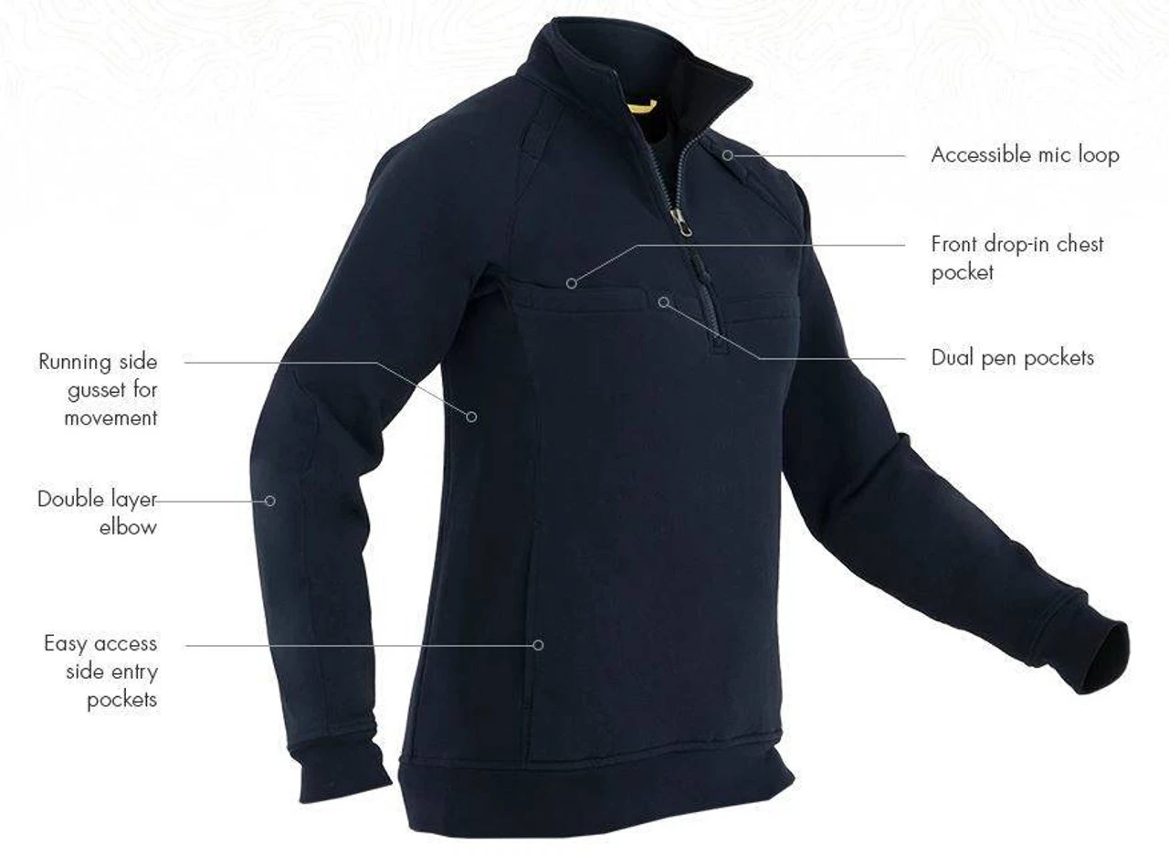 First Tactical Women's 1/4 Zip Cotton Job Shirt 128507 9 First Tactical Women's 1/4 Zip Cotton Job Shirt 128507 - Image 7