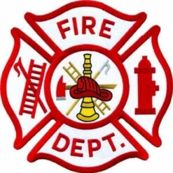 Hero's Pride Fire Dept. Patch - 12x12"