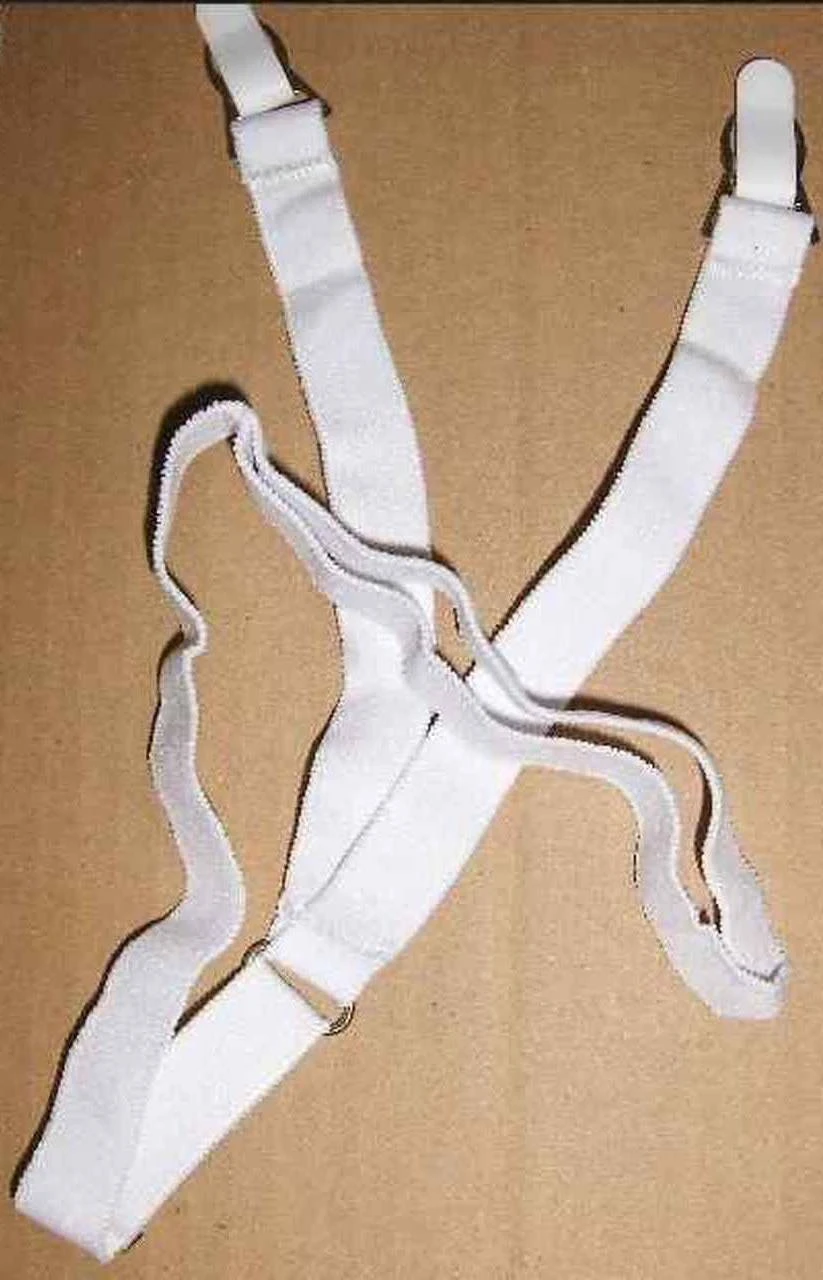 Hero's Pride Footloop Style White Shirt Holders 3 Hero's Pride Footloop Style White Shirt Holders