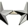 Hero's Pride Rank Insignia Silver .5" 4 Star Patch - Pair