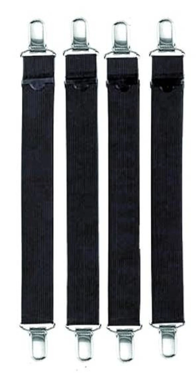 Hero's Pride Shirt Holders With Claw Clasp - Black 3 Hero's Pride Shirt Holders With Claw Clasp - Black