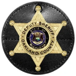 Hero's Pride Universal Round Badge Holder With Hook Closure