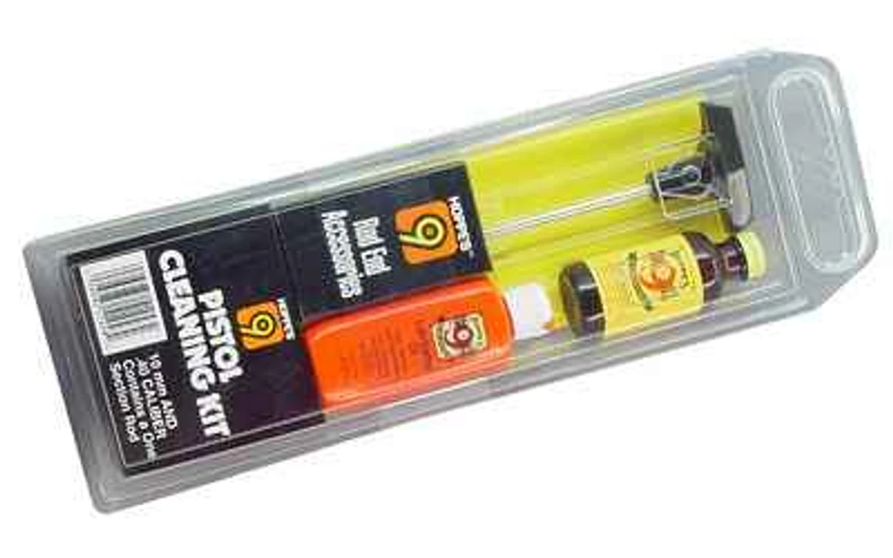 Hoppe's 9 Cleaning Kit 40/41/10mm Pistol Clam Pack PCO40B 3 Hoppe's 9 Cleaning Kit 40/41/10mm Pistol Clam Pack PCO40B