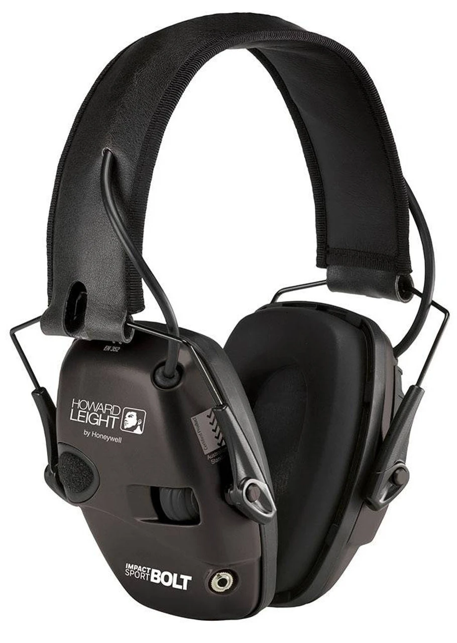 Howard Leight Impact Sport Bolt Black Electronic Earmuff 3 Howard Leight Impact Sport Bolt Black Electronic Earmuff
