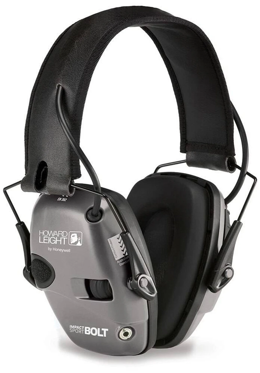 Howard Leight Impact Sport Bolt Grey Electronic Earmuff 3 Howard Leight Impact Sport Bolt Grey Electronic Earmuff
