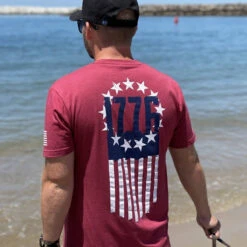 LA Police Gear 1776 Flag T-Shirt -Outdoor Life Store la police gear 1776 flag t shirt 1776 flag 28117.1689279057