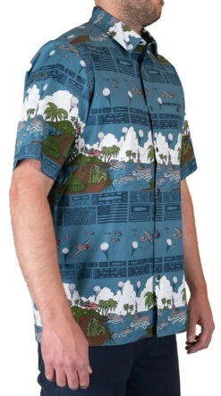 LA Police Gear 5 Branches Tactical Tikiâ„¢ Short Sleeve Button Up Shirt