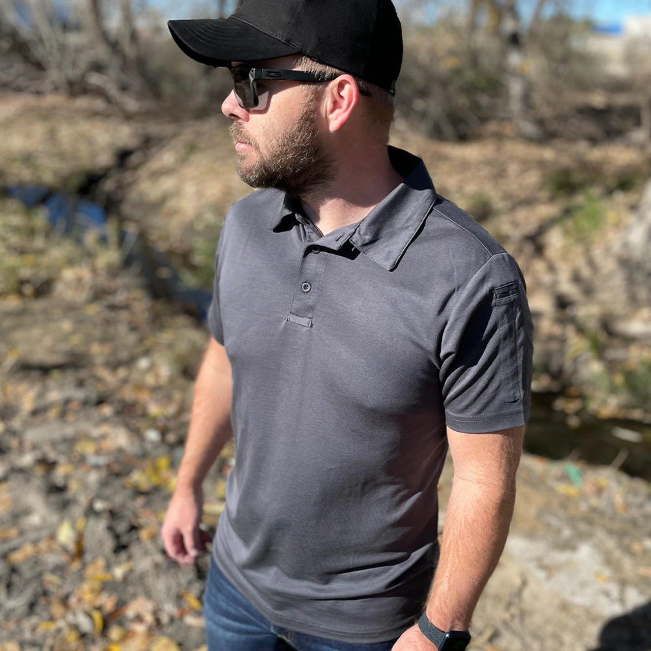 LA Police Gear Atlas™ Short Sleeve Tencel Polo Shirt 8 LA Police Gear Atlas™ Short Sleeve Tencel Polo Shirt - Image 6