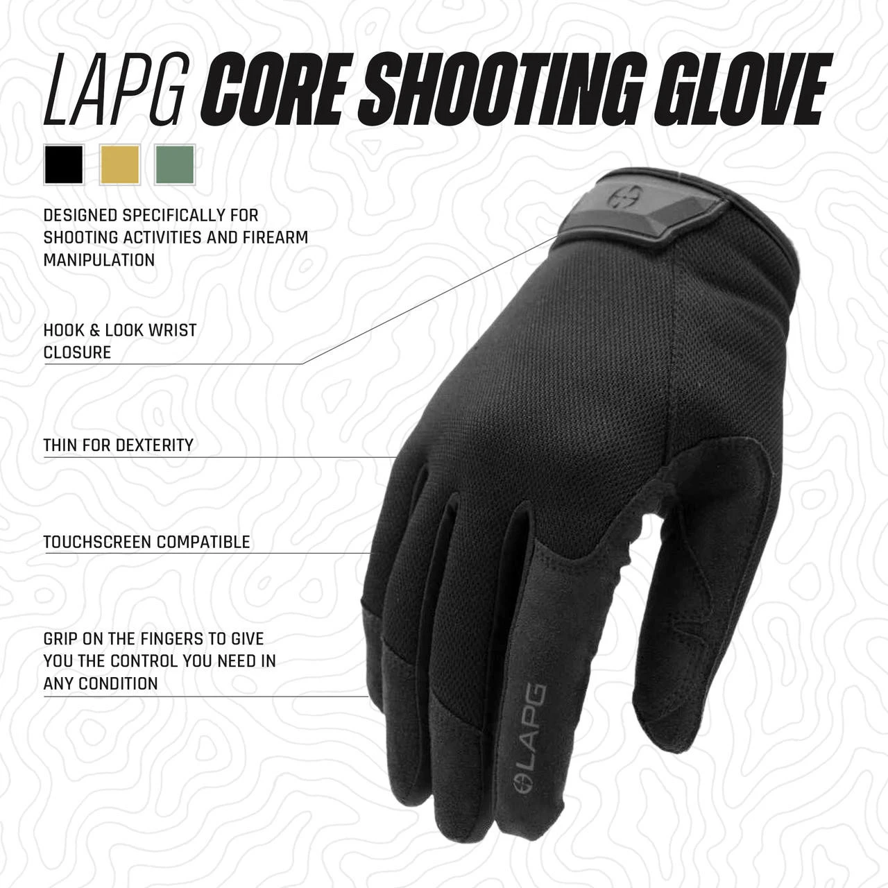 LA Police Gear Core Shooting Glove 4 LA Police Gear Core Shooting Glove - Image 2