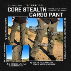 LA Police Gear Core Stealth Cargo Pant 23 LA Police Gear Core Stealth Cargo Pant -Outdoor Life Store la police gear core stealth cargo pant cscp3001 94141.1678676161