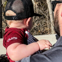 LA Police Gear Distressed Flag Baby Onesie -Outdoor Life Store la police gear distressed flag baby onesie df onesie 16247.1645189710