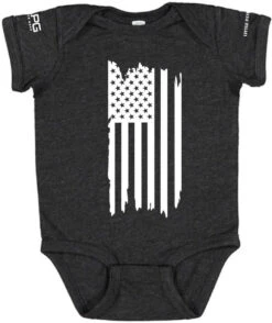 LA Police Gear Distressed Flag Baby Onesie -Outdoor Life Store la police gear distressed flag baby onesie df onesie 87795.1640859592
