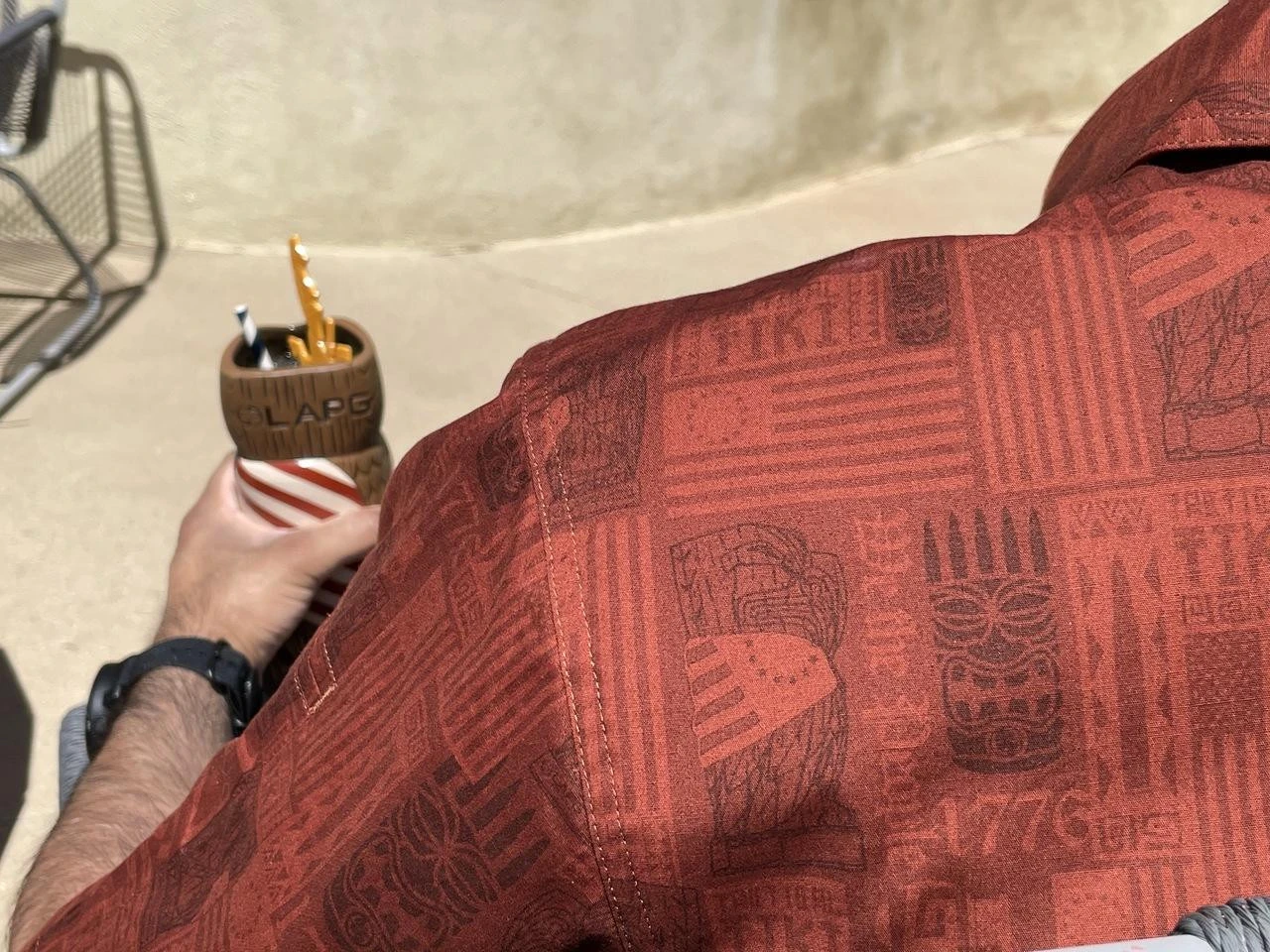 LA Police Gear Eagle Tactical Tiki™ Short Sleeve Button Up Shirt 6 LA Police Gear Eagle Tactical Tiki™ Short Sleeve Button Up Shirt - Image 4