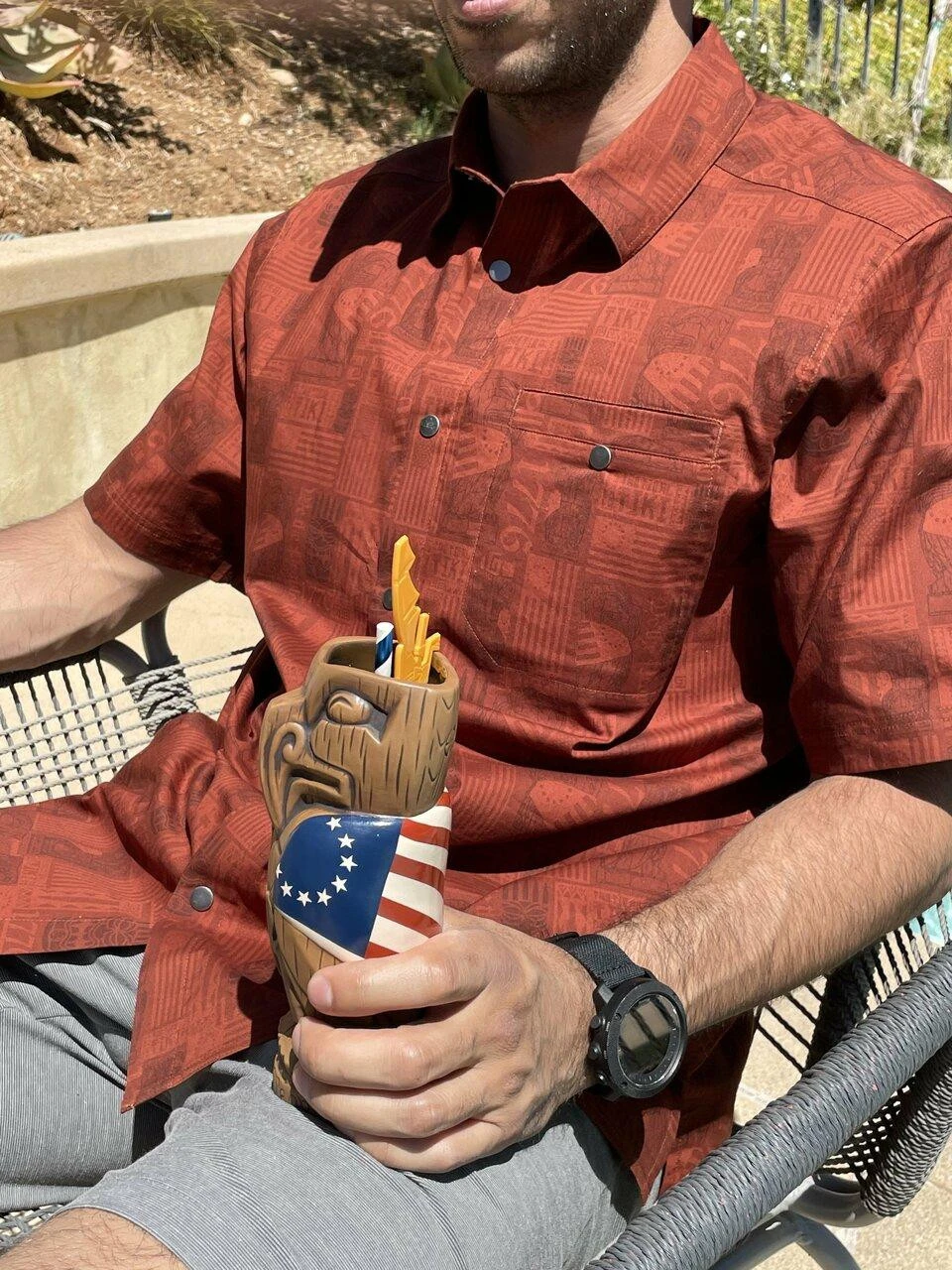 LA Police Gear Eagle Tactical Tiki™ Short Sleeve Button Up Shirt 4 LA Police Gear Eagle Tactical Tiki™ Short Sleeve Button Up Shirt - Image 2