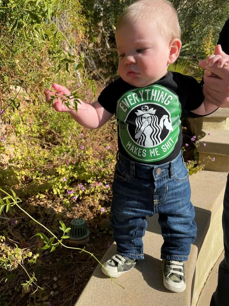 LA Police Gear Everything Makes Me Shit Baby Onesie 4 LA Police Gear Everything Makes Me Shit Baby Onesie - Image 2