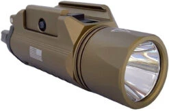 LA Police Gear FDE SlideRail XWL Tactical WeaponLight -Outdoor Life Store la police gear fde sliderail xwl tactical weaponlight fl xwl01 fde 02427.1601514166