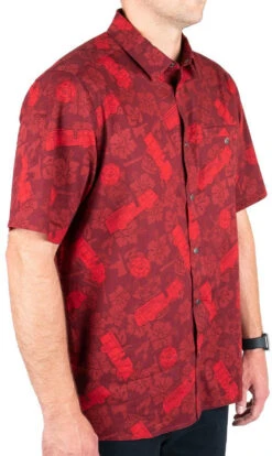 LA Police Gear Fire Tactical Tiki™ Short Sleeve Button Up Shirt -Outdoor Life Store la police gear fire tactical tiki short sleeve button up shirt ssbu fire 83977.1660157678
