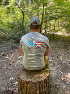 LA Police Gear Living Free T-Shirt -Outdoor Life Store la police gear living free t shirt livingfree 42799.1691906728