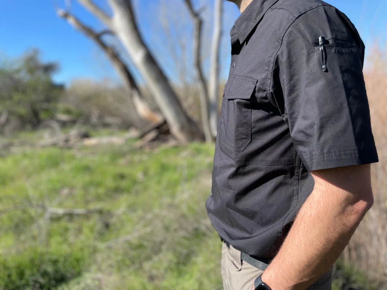 LA Police Gear Men's Short Sleeve Battle Rattle Stretch Field Shirt 7 LA Police Gear Men's Short Sleeve Battle Rattle Stretch Field Shirt - Image 5