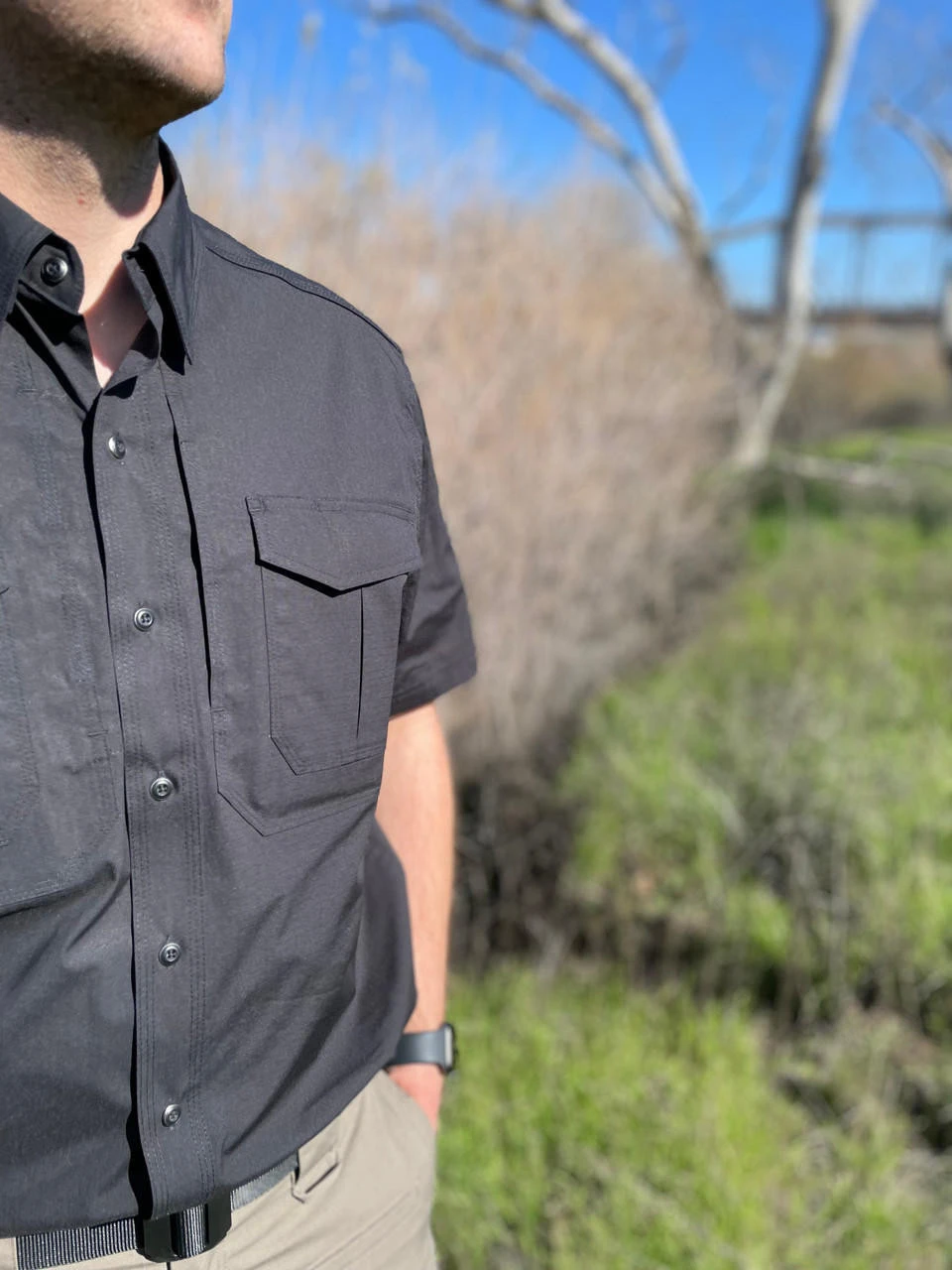 LA Police Gear Men's Short Sleeve Battle Rattle Stretch Field Shirt 6 LA Police Gear Men's Short Sleeve Battle Rattle Stretch Field Shirt - Image 4