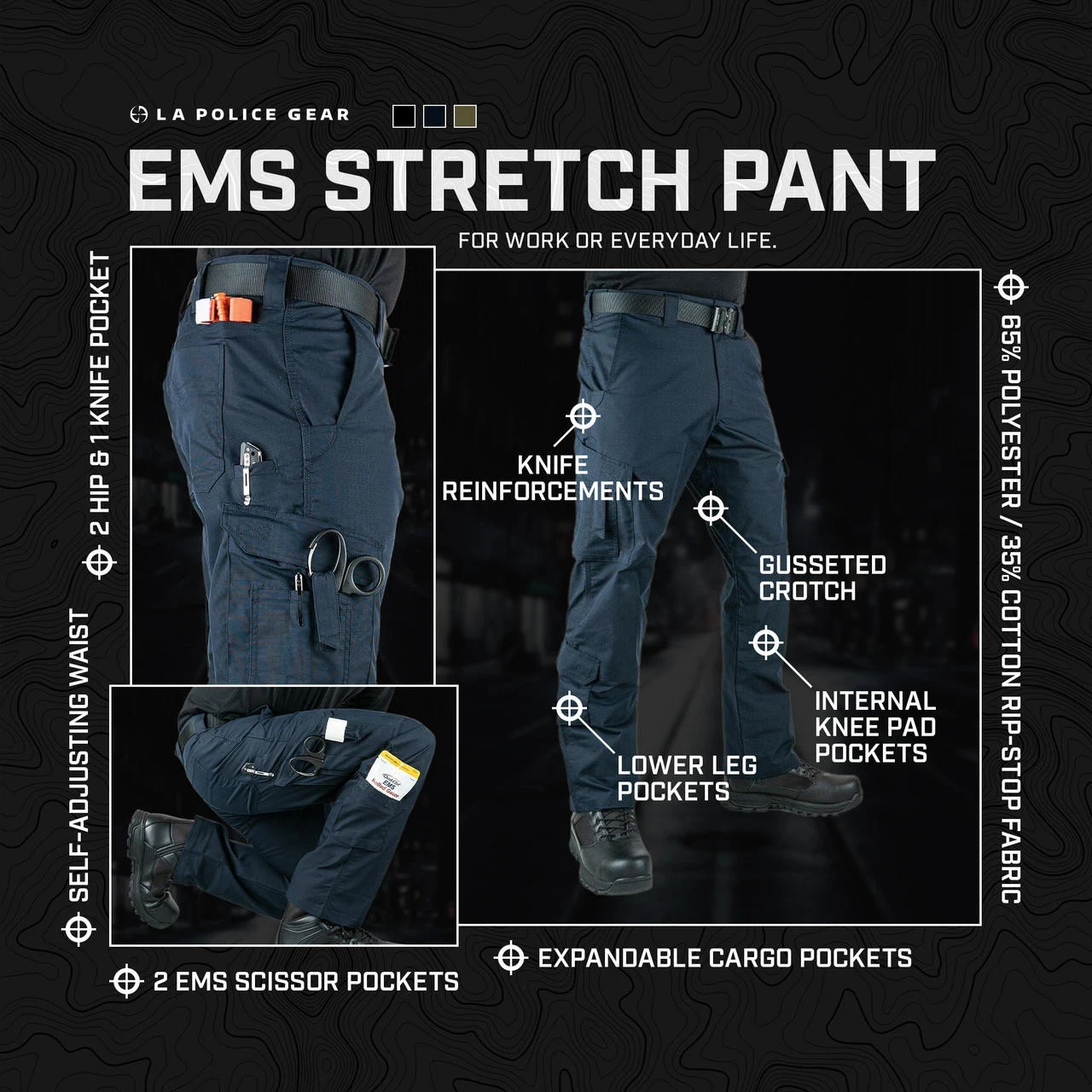 LAPolice Gear Men's Stretch EMS Pants 4 LAPolice Gear Men's Stretch EMS Pants - Image 2