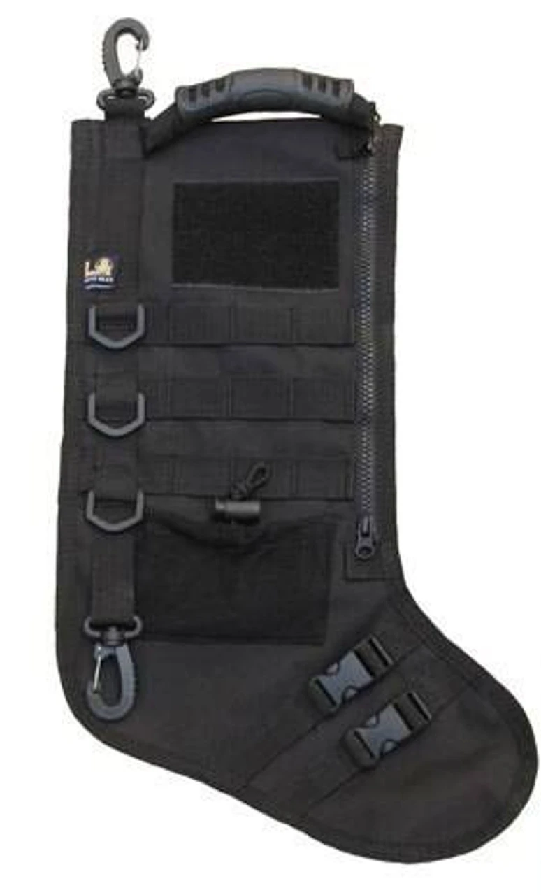 LA Police Gear MOLLE Elite Tactical Christmas Stocking - Black 3 LA Police Gear MOLLE Elite Tactical Christmas Stocking - Black