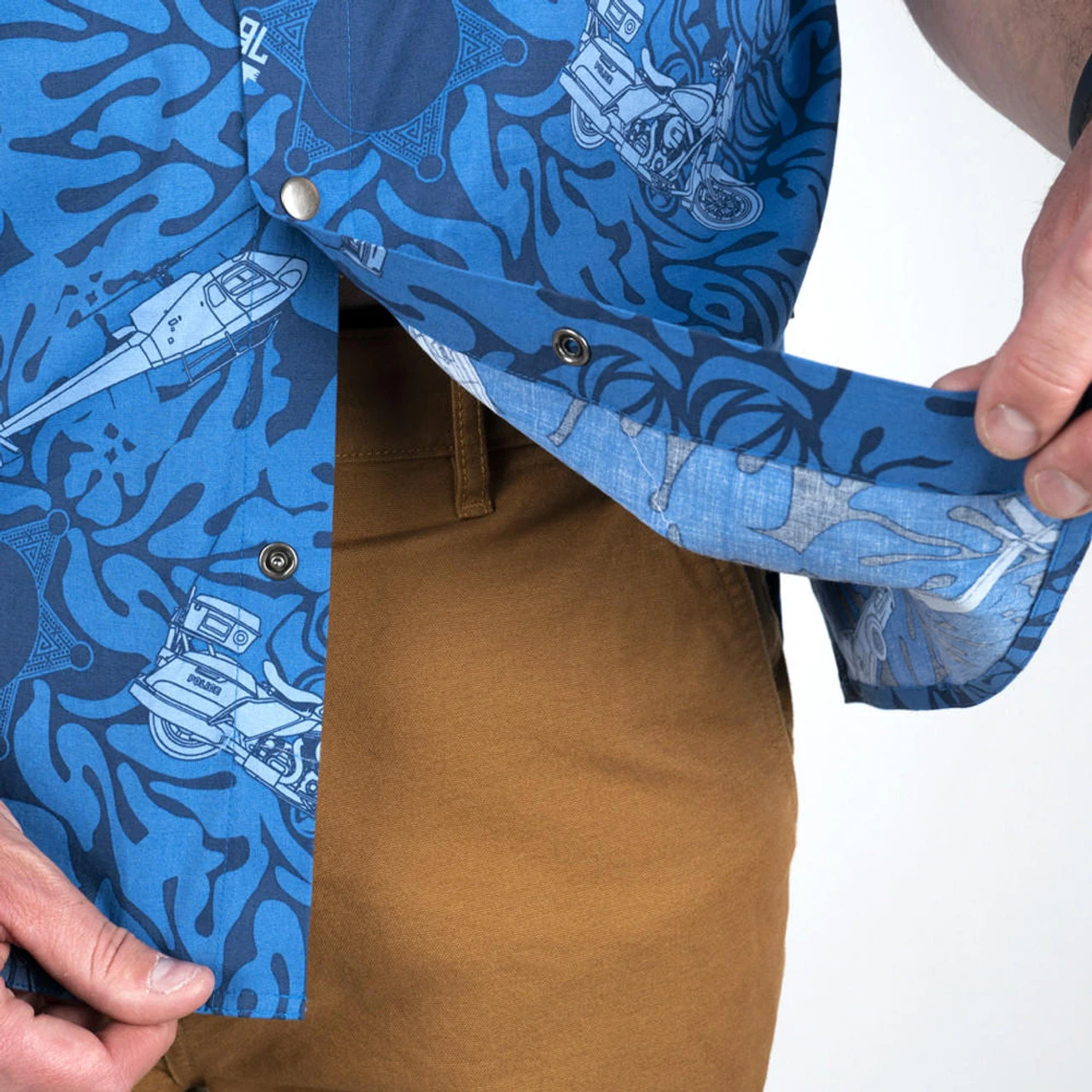 LA Police Gear Police Tactical Tiki™ Short Sleeve Button Up Shirt 6 LA Police Gear Police Tactical Tiki™ Short Sleeve Button Up Shirt - Image 4