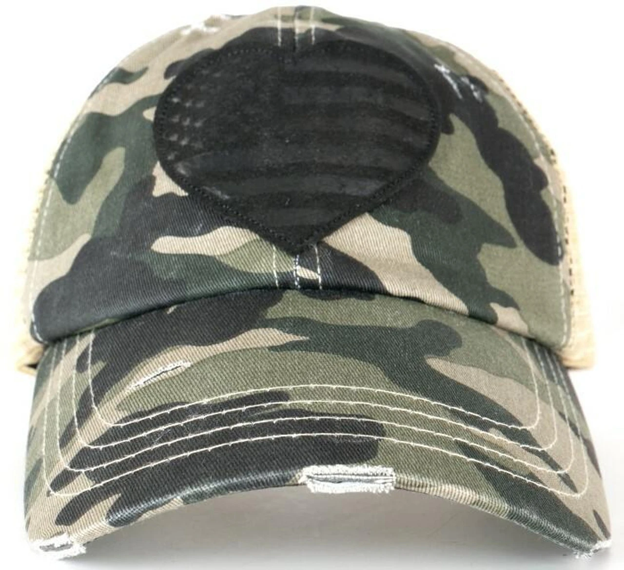 LA Police Gear Pony Tail Heart Hat 3 LA Police Gear Pony Tail Heart Hat