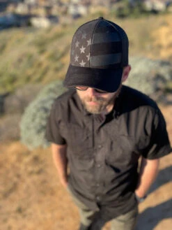 LA Police Gear Screen Printed Blackout Flag Trucker Hat 10 LA Police Gear Screen Printed Blackout Flag Trucker Hat -Outdoor Life Store la police gear screen printed blackout flag trucker hat hat blackout 97104.1658600844