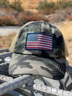 LA Police Gear Shimmer Flag Ponytail Hat -Outdoor Life Store la police gear shimmer flag ponytail hat sfh 73361.1661887517