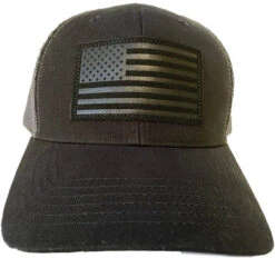 LA Police Gear Subdued Leather Flag Patch Hat -Outdoor Life Store la police gear subdued leather flag patch hat sublfph 16787.1601481647