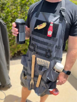 LA Police Gear Tactical BBQ Apron & Tool Kit -Outdoor Life Store la police gear tactical bbq apron and tool kit bbq kit 41336.1667515146