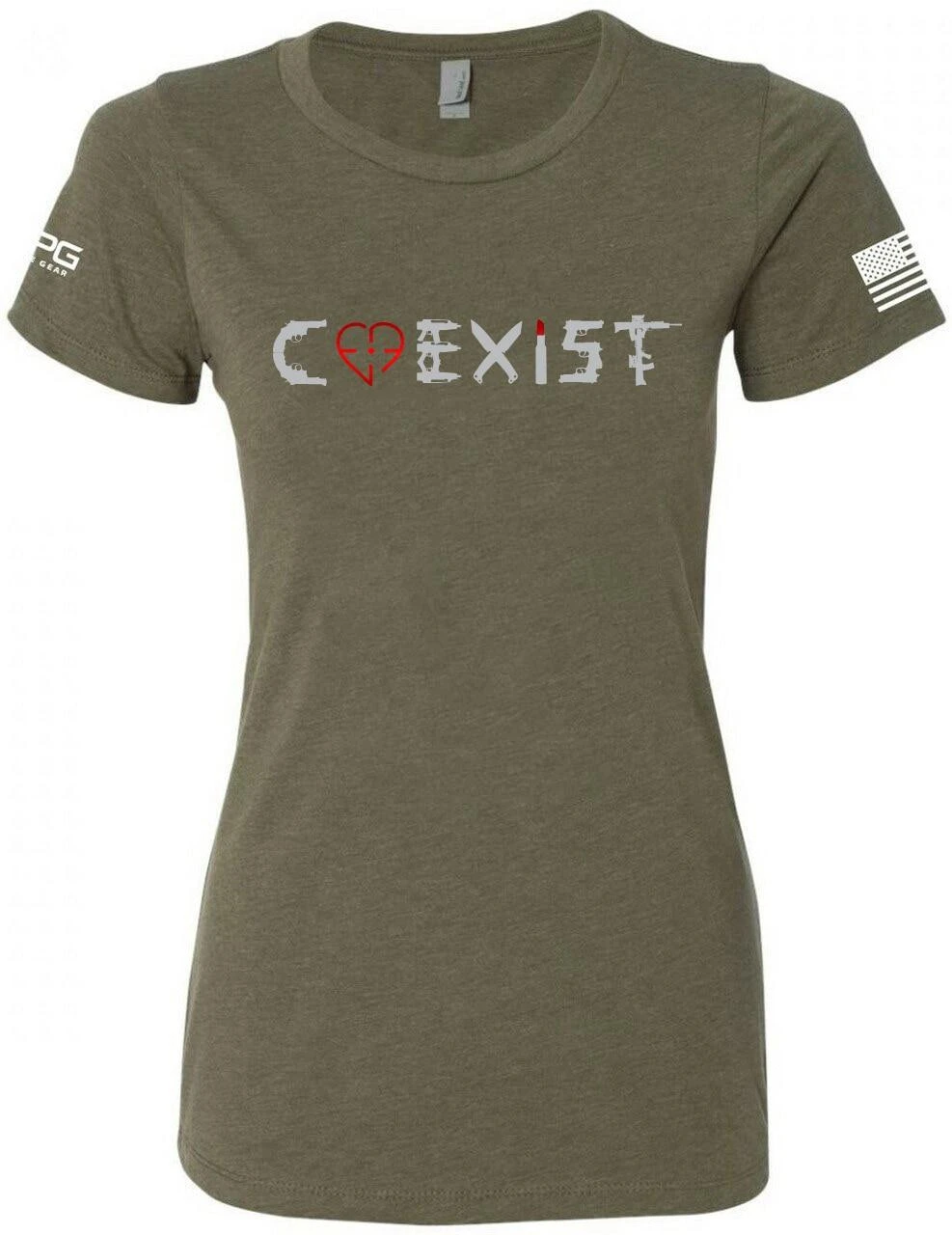 LA Police Gear Women's Coexist T-Shirt 4 LA Police Gear Women's Coexist T-Shirt - Image 2