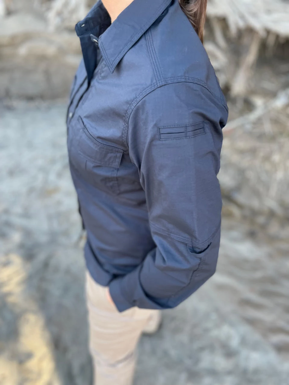 LA Police Gear Women's Long Sleeve Battle Rattle Stretch Field Shirt 5 LA Police Gear Women's Long Sleeve Battle Rattle Stretch Field Shirt - Image 3