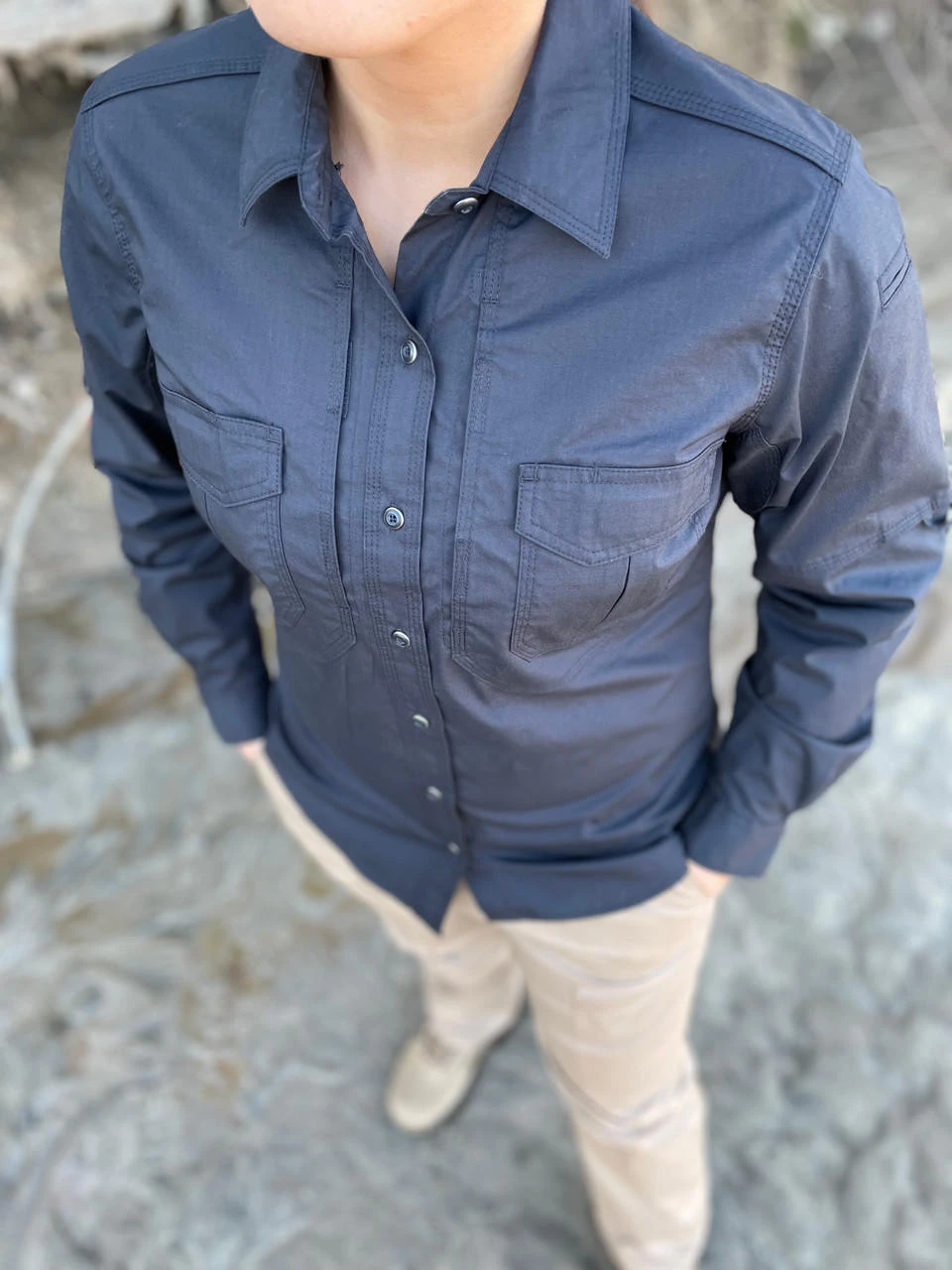 LA Police Gear Women's Long Sleeve Battle Rattle Stretch Field Shirt 4 LA Police Gear Women's Long Sleeve Battle Rattle Stretch Field Shirt - Image 2