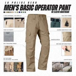 LAPG Men's Basic Operator Pant W/ Elastic Waistband -Outdoor Life Store lapg mens basic operator pant w elastic waistband bo1003ewb 06861.1649429978